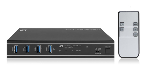 ACT 2-Port USB-C/HDMI 4K@60Hz KVM switch