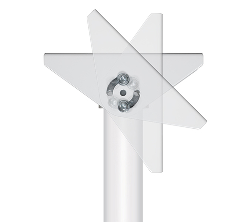 B-Tech SYSTEM 2 – Ceiling/Wall Mount w/Tilt – White