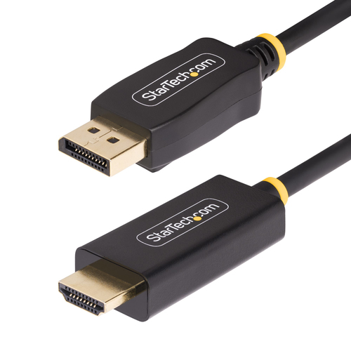 StarTech.com Câble Adaptateur DisplayPort vers HDMI de 3m, 4K 60Hz avec HDR, DP vers HDMI 2.0b, Convertisseur Vidéo Actif, DisplayPort Desktop vers Moniteur HDMI