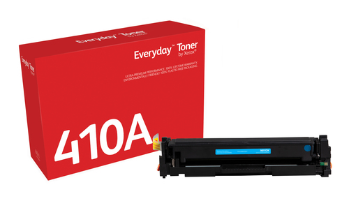 Everyday ™ Cyan Toner by Xerox compatible with HP 410A (CF411A/ CRG-046C), Standard capacity