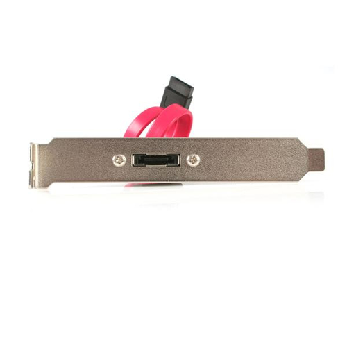 StarTech.com eSATA Cable with External Slot Plate SATA-kabel 0,3 m Zwart