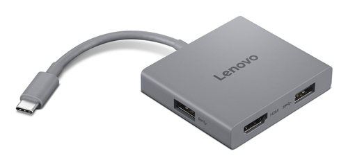 Lenovo GX91R64790 laptop dock & poortreplicator Bedraad USB 3.2 Gen 1 (3.1 Gen 1) Type-C Grijs