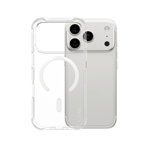 PanzerGlass CARE™ by ® Samba Case Transparent w. White MagSafe iPhone 17 Pro | Bulk