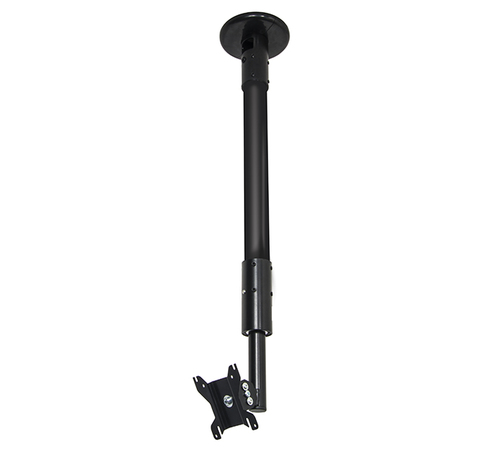 B-Tech Flat Screen Ceiling / Desk Mount with Tilt & Swivel (VESA 100) - 1.5m Ø50mm Pole