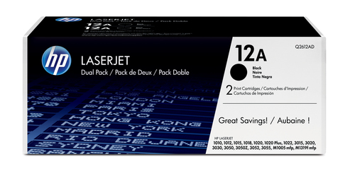 HP Toner/12A Black Dual Pack LaserJet