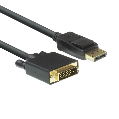 ACT AC7505 video cable adapter 1.8 m DisplayPort DVI Black