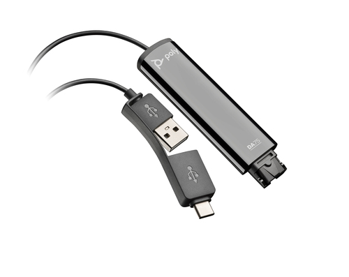 HP Poly Adaptateur Poly DA75 USB vers QD Noir TAA