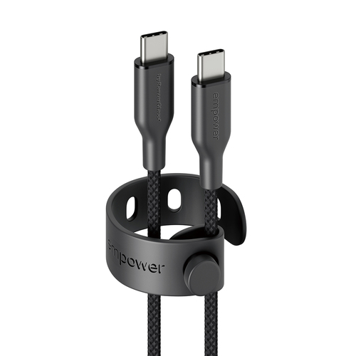 PanzerGlass empower™ by ® Racing 60W USB-C to USB-C Cable | USB 2.0 | 2M | Space Black