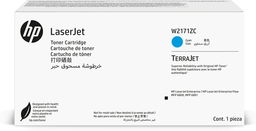 HP W2171ZC Cyan Contract Original LaserJet Toner Cartridge