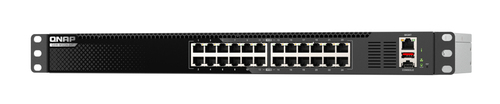 QNAP QSW-M3224-24T network switch Managed L3 10G Ethernet (100/1000/10000) 1U Black, Silver