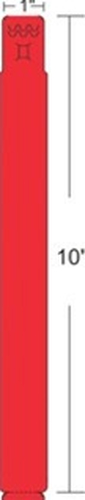 Zebra 10012712-1 printer label Red Self-adhesive printer label