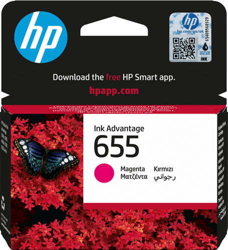 HP 655 Magenta Original Ink Advantage Cartridge