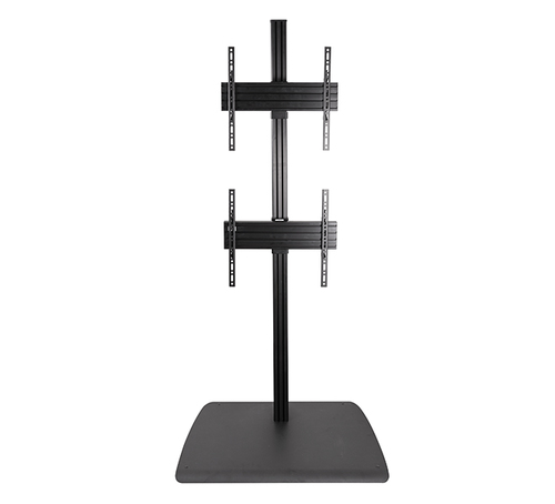 B-Tech SYSTEM X - Universal Dual Stack Flat Screen Floor Stand (VESA 600 x 400) - 1.8m