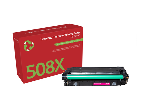 Everyday ™ Magenta Remanufactured Toner by Xerox compatible with HP 508X (CF363X), High capacity