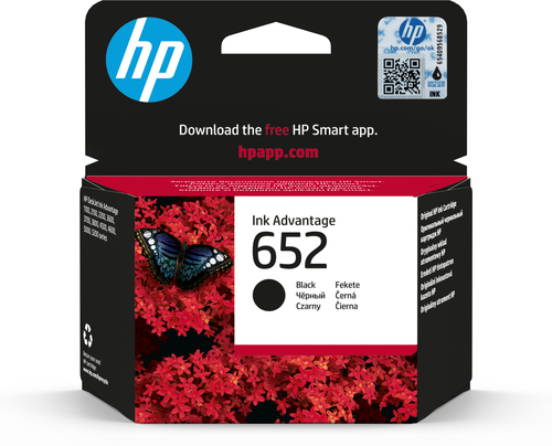 HP 652 Black Original Ink Advantage Cartridge