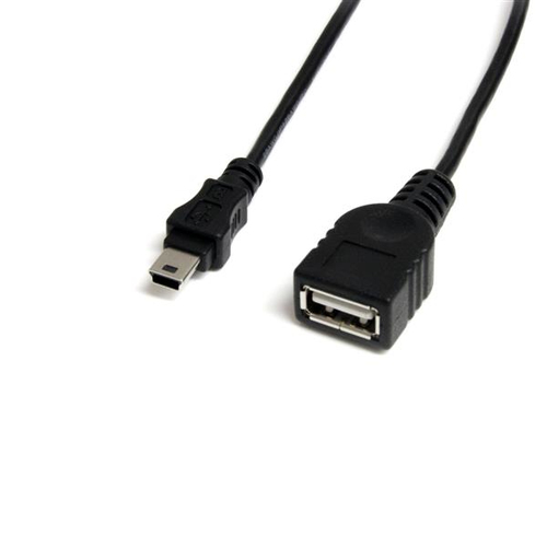 1ft Mini USB 2.0 Cable - USB A to Mini B