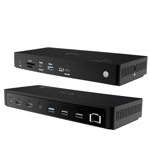 i-tec TB4TRIPLEDOCKPDIT laptop dock & poortreplicator Bedraad Thunderbolt 4 Zwart