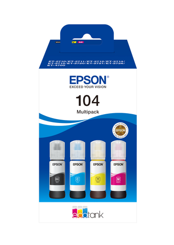 Ink/104 EcoTank 4-colour Multipack