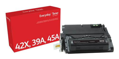 Everyday ™ Mono Toner by Xerox compatible with HP 42X/39A/45A (Q5942X/ Q1339A/ Q5945A), Standard capacity