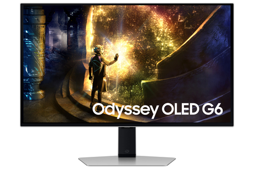 Samsung G61SD computer monitor 68.6 cm (27") 2560 x 1440 pixels Quad HD OLED Silver