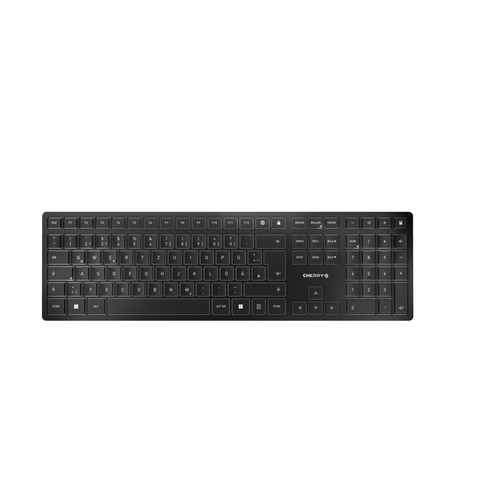 CHERRY KW 9100 SLIM toetsenbord Universeel RF-draadloos + Bluetooth QWERTZ Duits Zwart
