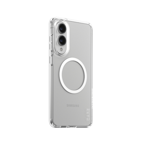 PanzerGlass CARE™ by ® Urban Combat Case Transparent w. White Qi Compatible Samsung S25 Edge mobiele telefoon behuizingen Hoes Transparant