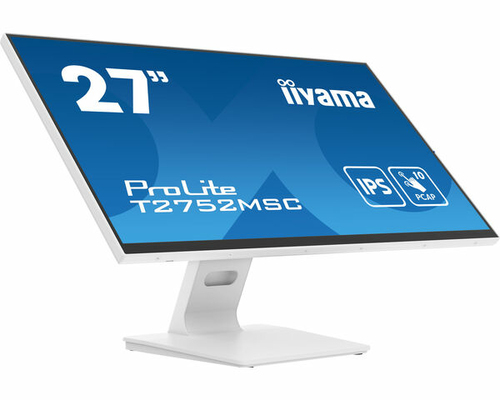 iiyama ProLite T2752MSC-W1 computer monitor 68.6 cm (27") 1920 x 1080 pixels Full HD LED Touchscreen White