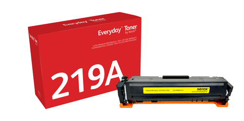 Everyday™ Yellow Toner by Xerox compatible with HP 219A (W2192A), Standard capacity