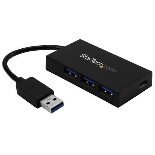 StarTech.com 4 Port USB 3.0 Hub - USB Type-A Hub with 1x USB-C & 3x USB-A Ports (SuperSpeed 5Gbps) - USB Bus Powered - USB 3.1 Gen 1 Adapter Hub - Portable/Laptop USB Hub~4 Port USB 3.0 Hub - USB Type-A Hub with 1x USB-C & 3x USB-A Ports (SuperSpeed 5Gbps) - USB Bus Powered - USB 3.2 Gen 1 Adapter Hub - Portable/Laptop USB Hub