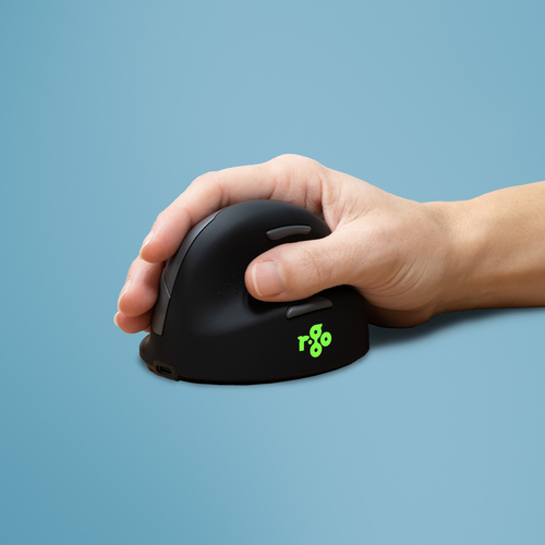R-Go Tools Souris Ergonomique R-Go HE Break avec logiciel de pause, droiter, petit (longueur de la main < 165 mm), filaire, noir