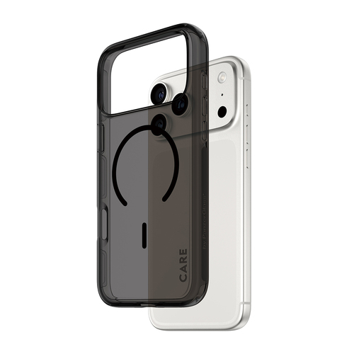PanzerGlass CARE™ by ® Urban Explorer Case Smokey w. Black MagSafe iPhone 17 Pro Max mobiele telefoon behuizingen Hoes Zwart
