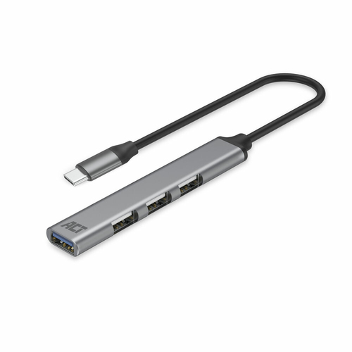 ACT USB-C hub, 3x USB-A 2.0 and 1x USB-A 3.0