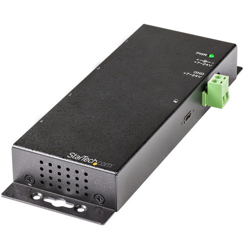 StarTech.com Hub USB C 4 Ports 10Gbps - Hub Industriel USB Type C - Métal - 2x USB-C & 2x USB-A - Protection Surtension ESD - Hôte USB-C ou USB-A - Hub USB 3.2 Gen 2 Auto-Alimenté Montable