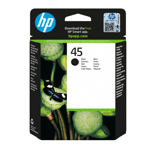 HP 45 grote originele zwarte inktcartridge