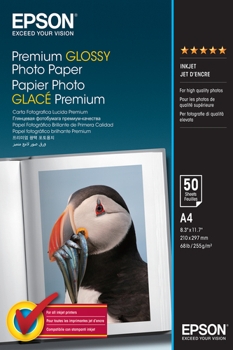 Paper/Prem Glossy Photo A4 255gm2 50sh
