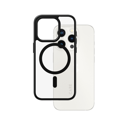 PanzerGlass CARE™ by ® Urban Combat Case Transparent w. Black MagSafe iPhone 15 Pro mobiele telefoon behuizingen 15,5 cm (6.12") Hoes Zwart