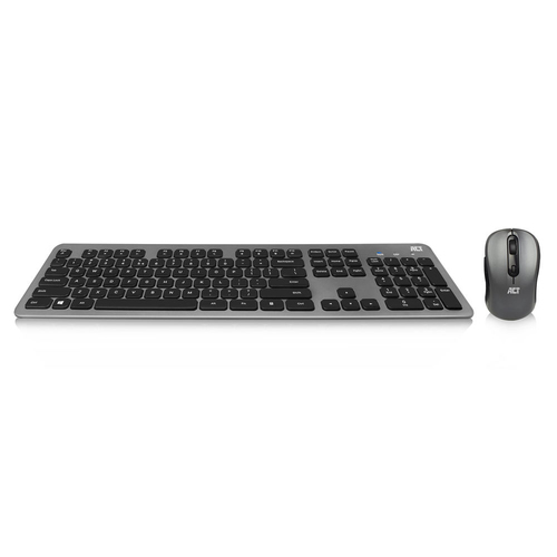 ACT AC5710 keyboard Mouse included RF Wireless QWERTY UK International Black