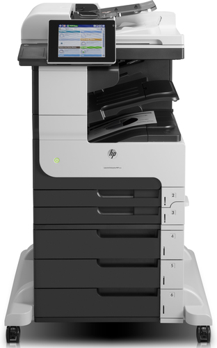 HP LaserJet Enterprise 700 MFP M725z, Black and white, Printer for Business, Print, copy, scan, fax, 100-sheet ADF; Front-facing USB printing; Scan to email/PDF; Two-sided printing