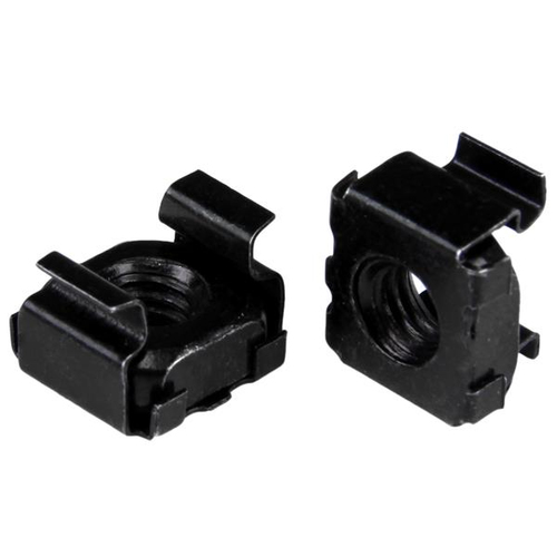 StarTech.com Paquet de 100 écrous cages M6 - Noir