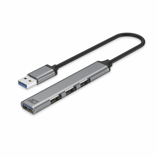 ACT USB-A hub, 3x USB-A 2.0 and 1x USB-A 3.0