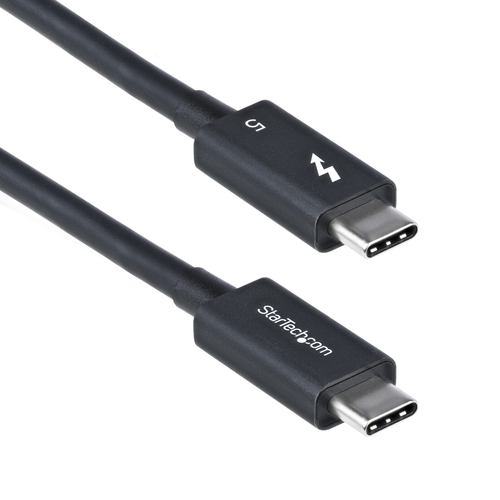 StarTech.com Câble Thunderbolt 5 de 80cm, 80Gbps/Jusqu'à 120Gbps, 240W PD, 8K 60Hz, Câble Thunderbolt Certifié, Compatible avec Thunderbolt 4/USB4/USB-C
