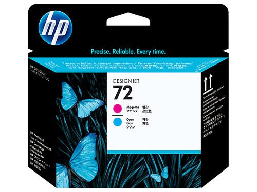 HP No72 Magenta and Cyan Printhead
