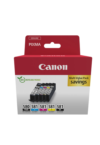 Canon 2078C008 ink cartridge 5 pc(s) Original Black, Cyan, Magenta, Yellow