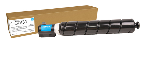 Everyday™ Cyan Remanufactured Toner by Xerox compatible with Canon C-EXV51 (0482C002), Standard capacity