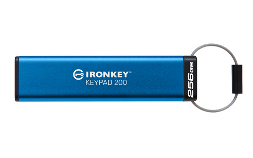 Kingston Technology IronKey 256GB Keypad 200, FIPS 140-3 Lvl 3 (aangevraagd) AES-256 versleuteld Kingston Technology IronKey 256GB Keypad 200, FIPS 140-3 Lvl 3 (aangevraagd) AES-256 versleuteld