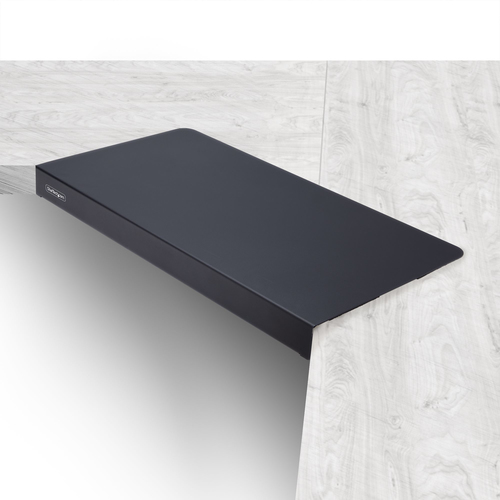 StarTech.com Plateau pour Bureau d'Angle/en L, Rallonge de Bureau qui Augmente l'Espace pour le Clavier et la Souris, Plaque pour Bureau de 12,7 à 38,1 mm, Extension de Bureaux en Bois/Acier, Livré Assemblé