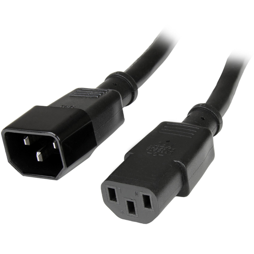 StarTech.com PXT1001410 câble électrique Noir 3,05 m Coupleur C13 Coupleur C14