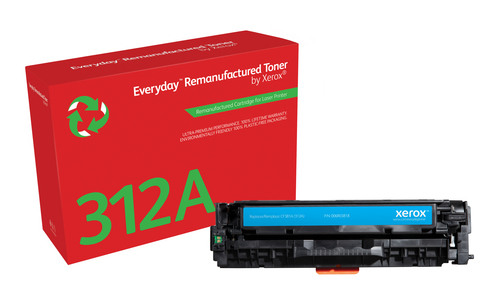 Everyday ™ Cyan Toner by Xerox compatible with HP 312A (CF381A), Standard capacity