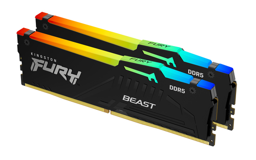 Kingston Technology FURY Beast 64GB 5600MT/s DDR5 CL36 DIMM (Kit of 2) RGB EXPO