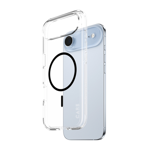 PanzerGlass CARE™ by ® Urban Explorer Case Transparent w. Black MagSafe iPhone Air coque de protection pour téléphones portables Housse Noir